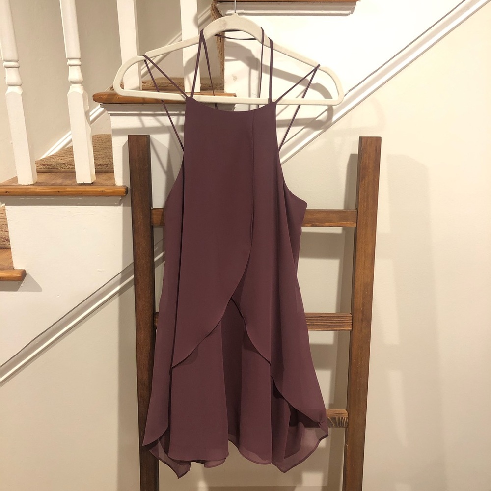 BCBG purple mini shift dress - xs